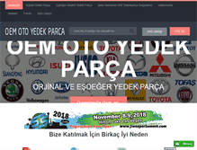 Tablet Screenshot of oemotoyedekparca.com